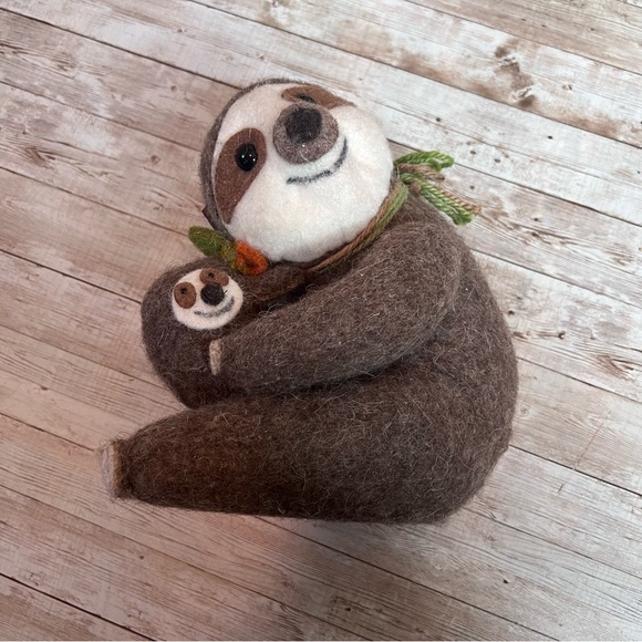 Other | Wool Sloth With Baby | Poshmark